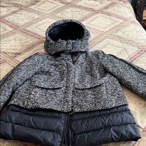 MaxMara Black and Gray Puffer Jacket